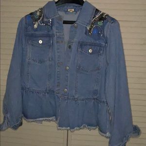 Reba Embellished Denim Jacket